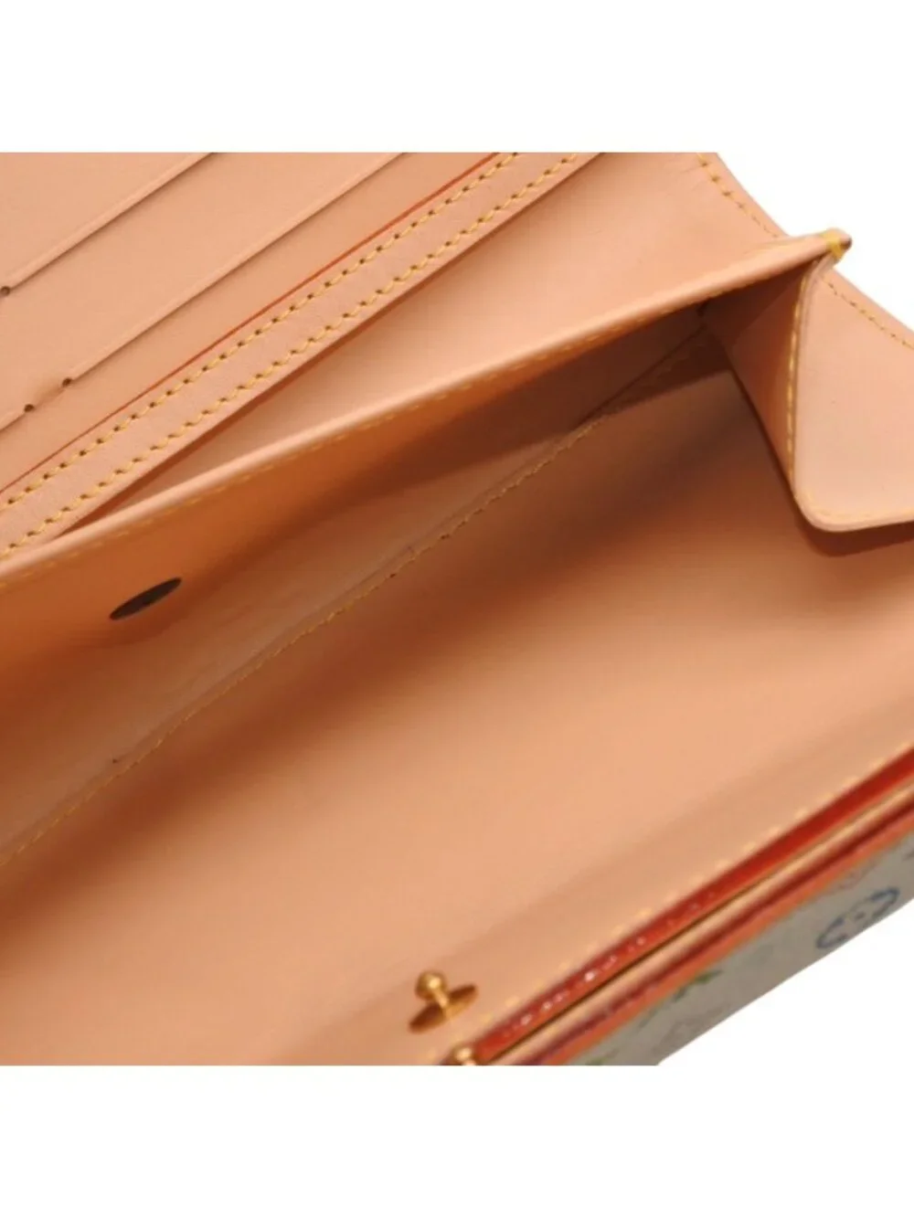 Louis Vuitton Porte Tresor International Wallet Takashi Murakami White
